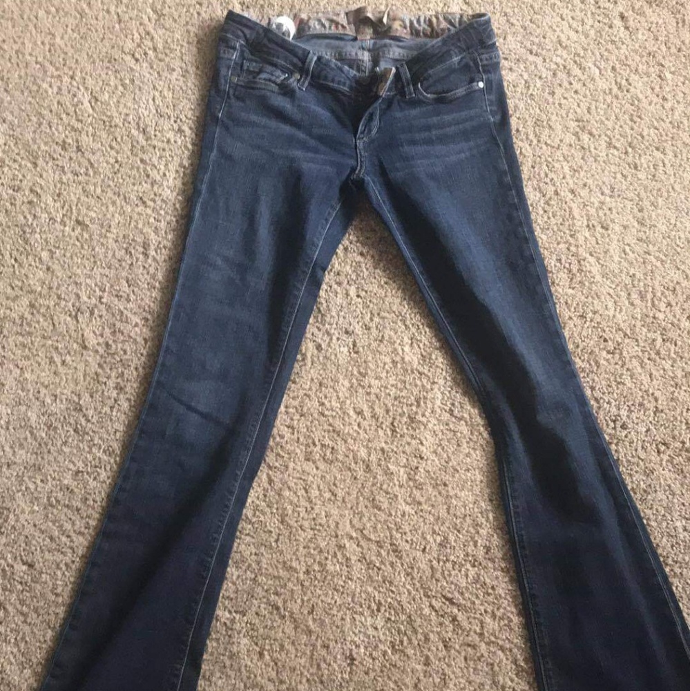 Paige Maternity Low Cut  Flare Jeans